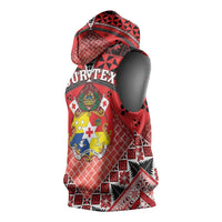 Personalised Tonga Constitution Day Sleeveless Hoodie 150 Years Jubilee - Polynesian Pride