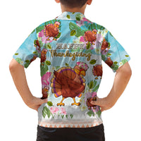 Hawaii Thanksgiving Family Matching Puletasi Dress and Hawaiian Shirt Funny Turkey Dabbing Dance LT05 - Polynesian Pride