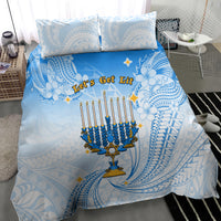 Polynesia Hanukkah Festival Bedding Set With Menorah Polynesian Style LT05 - Polynesian Pride