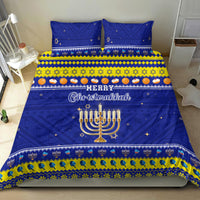Polynesia Christmukkah Bedding Set Menorah With Polynesian Tribal Pattern LT05 - Polynesian Pride