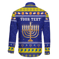 Personalised Polynesia Christmukkah Family Matching Tank Maxi Dress and Hawaiian Shirt Menorah With Polynesian Tribal Pattern LT05 - Polynesian Pride