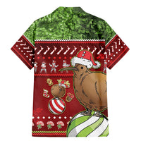 New Zealand Kiwi Christmas Family Matching Mermaid Dress and Hawaiian Shirt Paua Shell Glitter Green LT05 - Polynesian Pride