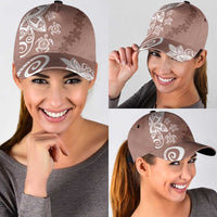 Polynesia Classic Cap Brown Tribal Turtle Floral Pattern LT05 - Polynesian Pride