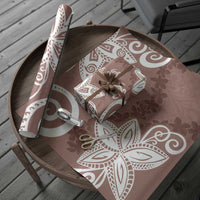 Polynesia Wrapping Paper Brown Tribal Turtle Floral Pattern LT05 - Polynesian Pride