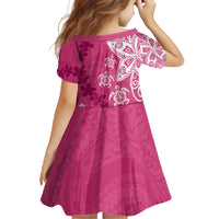 Polynesia Family Matching Tank Maxi Dress and Hawaiian Shirt Pink Tribal Turtle Floral Pattern LT05 - Polynesian Pride