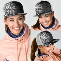 Polynesia Mesh Trucker Cap Black Tribal Turtle Floral Pattern LT05 - Polynesian Pride