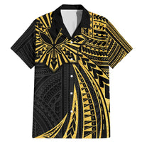 Hawaii And Philippines Family Matching Mermaid Dress and Hawaiian Shirt Kanaka Maoli With Tribal Sun Together Gold