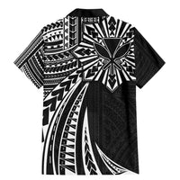 Hawaii And Philippines Family Matching Mermaid Dress and Hawaiian Shirt Kanaka Maoli With Tribal Sun Together Black