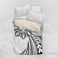 Hawaii And Philippines Bedding Set Kanaka Maoli With Tribal Sun Together White