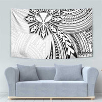 Hawaii And Philippines Tapestry Kanaka Maoli With Tribal Sun Together White