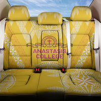 Anastasis College Back Car Seat Cover Tonga Ngatu Pattern LT05 One Size Yellow - Polynesian Pride