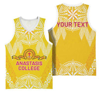 Personalised Anastasis College Basketball Jersey Tonga Ngatu Pattern LT05 - Polynesian Pride