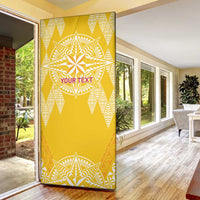 Personalised Anastasis College Door Cover Tonga Ngatu Pattern - Polynesian Pride