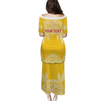Personalised Anastasis College Family Matching Puletasi and Hawaiian Shirt Tonga Ngatu Pattern LT05 - Polynesian Pride