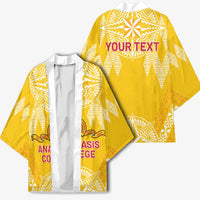 Personalised Anastasis College Kimono Tonga Ngatu Pattern LT05 - Polynesian Pride