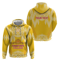 Personalised Anastasis College Zip Hoodie Tonga Ngatu Pattern - Polynesian Pride