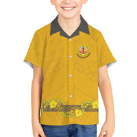 Tonga Anastasis College Family Matching Summer Maxi Dress and Hawaiian Shirt Tongan Ngatu Kupesi Pattern - Polynesian Pride