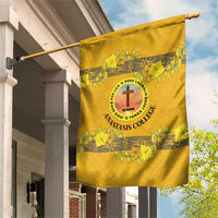 Tonga Anastasis College Garden Flag Tongan Ngatu Kupesi Pattern LT05 House Flag Yellow - Polynesian Pride