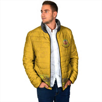 Tonga Anastasis College Padded Jacket Tongan Ngatu Kupesi Pattern - Polynesian Pride