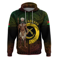 Personalised Vanuatu Custom Chiefs Day Zip Hoodie Pig Tusk Simple Style LT05 Pullover Hoodie Black - Polynesian Pride
