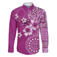 Cook Islands Family Matching Puletasi and Hawaiian Shirt Fandango Hibiscus And Stars