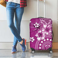 Cook Islands Luggage Cover Fandango Hibiscus And Stars