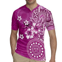 Cook Islands Rugby Jersey Fandango Hibiscus And Stars LT05 - Polynesian Pride