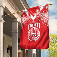 Tahiti Football Garden Flag Coat Of Arms Polynesian Tribal Pattern LT05 House Flag Red - Polynesian Pride