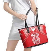 Tahiti Football Leather Tote Bag Coat Of Arms Polynesian Tribal Pattern LT05 - Polynesian Pride