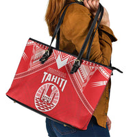 Tahiti Football Leather Tote Bag Coat Of Arms Polynesian Tribal Pattern LT05 - Polynesian Pride