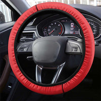 Tahiti Football Steering Wheel Cover Coat Of Arms Polynesian Tribal Pattern LT05 - Polynesian Pride