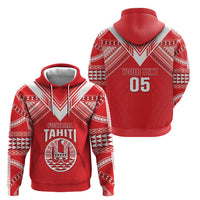 Custom Tahiti Football Zip Hoodie Coat Of Arms Polynesian Tribal Pattern LT05 - Polynesian Pride