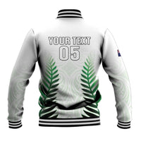 Custom New Zealand Fern Football Baseball Jacket Simple Style
