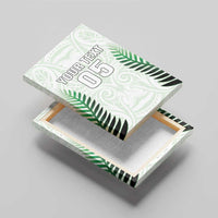 Custom New Zealand Fern Football Canvas Wall Art Simple Style