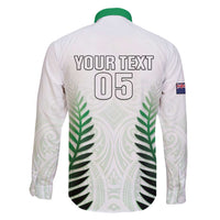 Custom New Zealand Fern Football Family Matching Mermaid Dress and Hawaiian Shirt Simple Style LT05 - Polynesian Pride