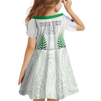 Custom New Zealand Fern Football Family Matching Summer Maxi Dress and Hawaiian Shirt Simple Style LT05 - Polynesian Pride