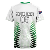 Custom New Zealand Fern Football Rugby Jersey Simple Style LT05 - Polynesian Pride