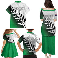 Custom New Zealand Football Family Matching Puletasi and Hawaiian Shirt Go Aotearoa LT05 - Polynesian Pride