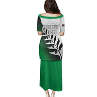 Custom New Zealand Football Family Matching Puletasi and Hawaiian Shirt Go Aotearoa LT05 - Polynesian Pride