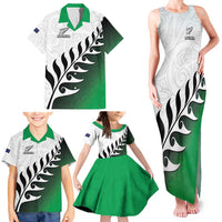 Custom New Zealand Football Family Matching Tank Maxi Dress and Hawaiian Shirt Go Aotearoa LT05 - Polynesian Pride