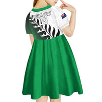 Custom New Zealand Football Kid Short Sleeve Dress Go Aotearoa