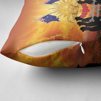 ANZAC Day Pillow Cover Remembrance Tribute Soldiers And Poppy Field