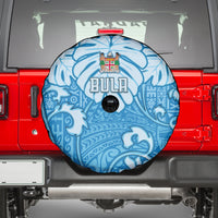 Fiji Spring Break Spare Tire Cover Fijian Tapa Pattern Blue LT05 - Polynesian Pride