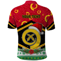 Personalized Vanuatu Christmas Polo Shirt Santa God Yumi LT05 - Polynesian Pride