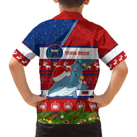 Personalized Samoa Christmas Kid Hawaiian Shirt Santas Whale Manuia Le Kerisimasi LT05 - Polynesian Pride