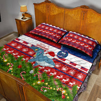 Samoa Christmas Quilt Bed Set Santas Whale Manuia Le Kerisimasi LT05 - Polynesian Pride