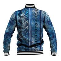 Hawaii Makahiki Turtle Baseball Jacket Galaxy Tapa Pattern LT05 - Polynesian Pride