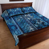 Hawaii Makahiki Turtle Quilt Bed Set Galaxy Tapa Pattern - Polynesian Pride