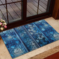 Hawaii Makahiki Turtle Rubber Doormat Galaxy Tapa Pattern LT05 - Polynesian Pride