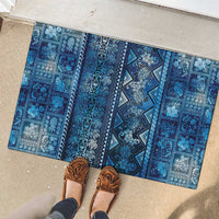 Hawaii Makahiki Turtle Rubber Doormat Galaxy Tapa Pattern LT05 - Polynesian Pride